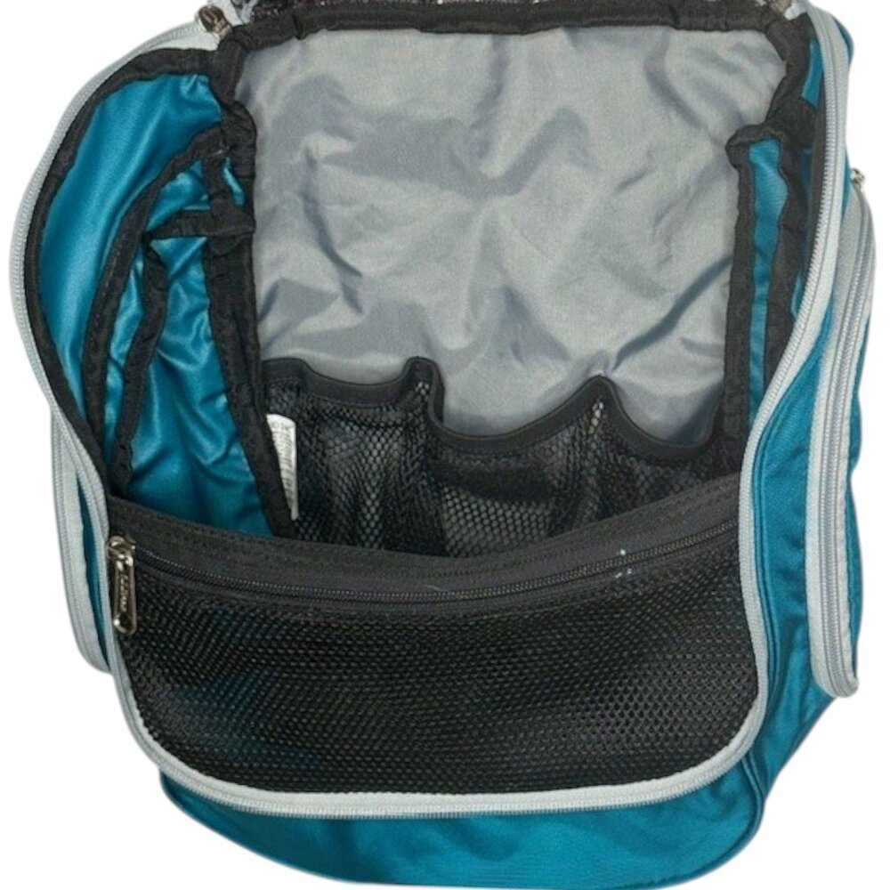 L.L. Bean Unisex Travel Toiletry Organizer - Turquoise - L - 12½"H x 11½"W x 4" - Picture 6 of 11